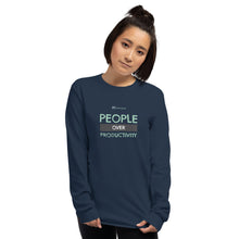 Load image into Gallery viewer, People Over Productivity - Long Sleeve
