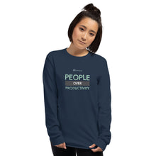 Load image into Gallery viewer, People Over Productivity - Long Sleeve
